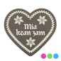 Preview: "Mia kean zam-Anstecker in Lebkuchen-Optik - erhältlich bei Glubbal.shop"