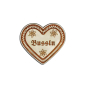Preview: "Bussln-Anstecker in Lebkuchen-Optik - erhältlich bei Glubbal.shop"