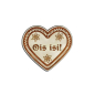 Preview: "Ois isi-Anstecker in Lebkuchen-Optik - erhältlich bei Glubbal.shop"