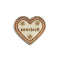 Preview: "unterhopft-Anstecker in Lebkuchen-Optik - erhältlich bei Glubbal.shop"