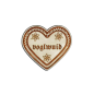Preview: "Voglwuid-Anstecker in Lebkuchen-Optik - erhältlich bei Glubbal.shop"