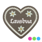 Preview: "Verleihen Sie Ihrem Outfit bayrisches Flair mit unserem 'Lausbua' Lebkuchenherz-Anstecker - erhältlich bei Glubbal.shop"