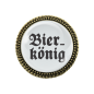 Preview: Gaudi-Brosche "Bierkönig" in bronze, Trachtenschmuck