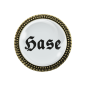 Preview: Gaudi-Brosche "Hase" in bronze, Trachtenschmuck