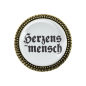 Preview: Gaudi-Brosche "Herzensmensch" in bronze, Trachtenschmuck
