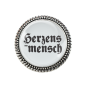 Preview: Gaudi-Brosche "Herzensmensch" in silber für Tracht und Oktoberfest