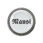 Preview: Gaudi-Brosche "Mausi" in silber für Tracht und Oktoberfest