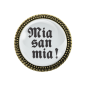 Preview: Gaudi-Brosche "mia san mia" in silber für Tracht und Oktoberfest
