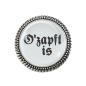 Preview: Gaudi-Brosche "O´Zapft is" in silber für Tracht und Oktoberfest