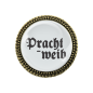 Preview: Gaudi-Brosche "Prachtweib" in bronze, Trachtenschmuck