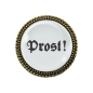 Preview: Gaudi-Brosche "Prost!" in bronze, Trachtenschmuck