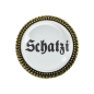 Preview: Gaudi-Brosche "Schatzi" in bronze, Trachtenschmuck