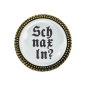 Preview: Gaudi-Brosche "Schnaxln?" in bronze, Trachtenschmuck