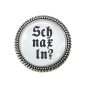 Preview: Gaudi-Brosche "Schnaxln?" in silber für Tracht und Oktoberfest
