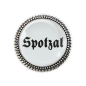 Preview: Gaudi-Brosche "Spotzal" in silber für Tracht und Oktoberfest