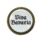 Preview: Gaudi-Brosche "Viva Bavaria" in bronze, Trachtenschmuck
