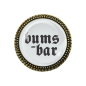 Preview: Gaudi-Brosche "bumsbar" in bronze, Trachtenschmuck