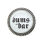 Preview: Gaudi-Brosche "bumsbar" in silber für Tracht und Oktoberfest
