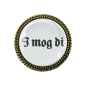 Preview: Gaudi-Brosche "I mog di" in bronze, Trachtenschmuck