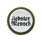 Preview: Gaudi-Brosche "Liebster Mensch" in silber für Tracht und Oktoberfest