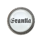 Preview: Nahaufnahme der "Grantler" Gaudibroschn in Silber