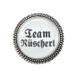 Preview: Gaudibroschn "Team Rüscherl" in Silber, inkl. Geschenk-Etui