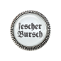 Preview: Trachtenbrosche 'Fescher Bursch' in Silber – für deinen perfekten bayerischen Look.
