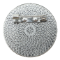 Preview: Gaudibrosche mit Nadelverschluss in Silber