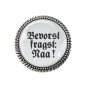 Preview: Gaudi-Brosche "Bevorst fragst: Na" in bronze, Trachtenschmuck
