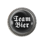 Preview: Pracht-Gaudibroschn „Team Bier“ in silberner Fassung