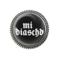 Preview: Trachtenbrosche „mi diaschd“ mit silberner Fassung – Vorderansicht