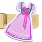 Preview: Glubbal Dirndl Pink - Für einen verspielten Auftritt mit Stil