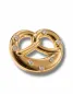 Preview: Eleganter Metall-Pin Brezn als Trachtenaccessoire für Oktoberfest