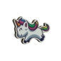Preview: Einhorn-Pin in Gold auf einem traditionellen bayrischen Hut. Verfügbar bei Glubbal.shop für deinen einzigartigen Trachten-Look!