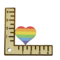 Preview: Pin ''Regenbogen Herz''