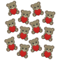 Preview: Streudeko Teddybär mit Herz