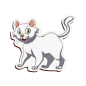 Preview: Streudeko Katze weiß