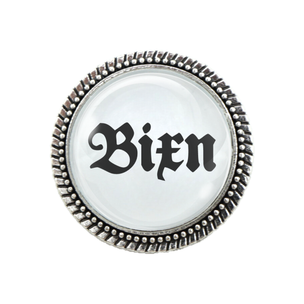 "Trachtenschmuck Gaudibrosche Bixn in Silber für Wiesn und Alltag"