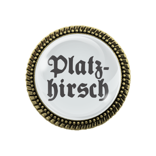 "Trachtenbrosche Platzhirsch in Bronze – Das perfekte Accessoire für Deine Tracht"