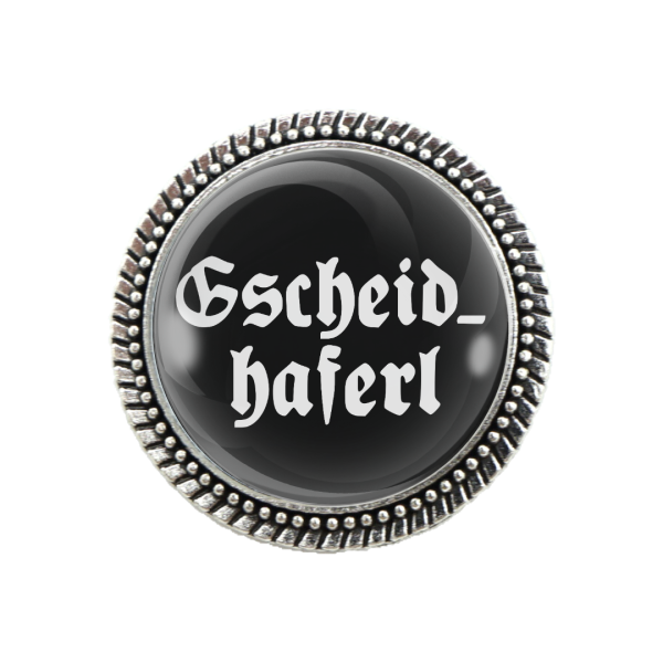 Gaudibrosche mit Spruch 