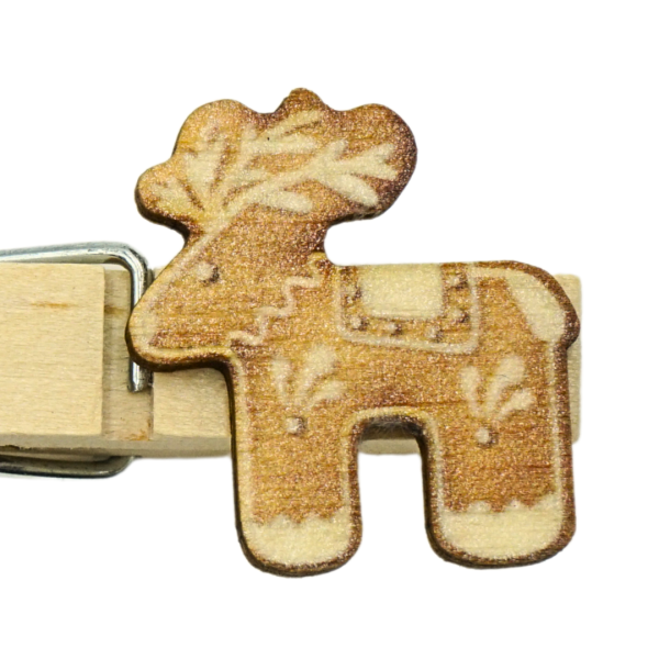 Personalisierte Holz-Namensklammer