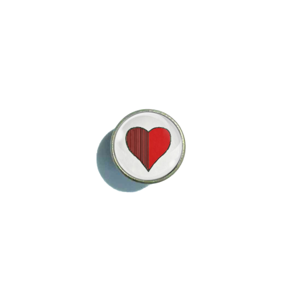 Pin - Schafkopf Herz Bronze