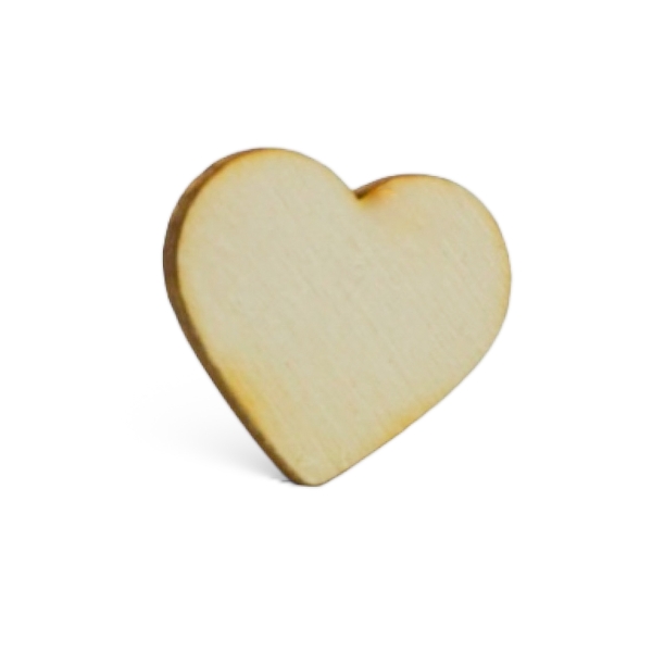 Pin ''Holz Herz'' natur