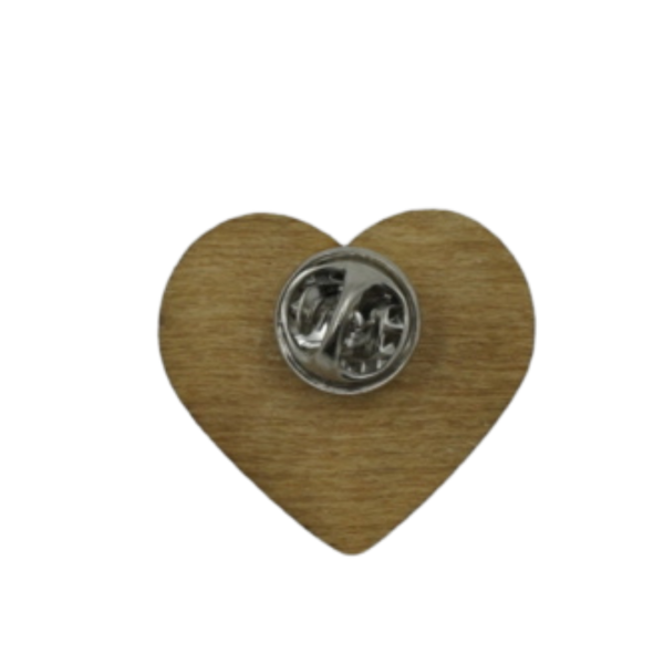 Pin ''Lebkuchenherz'' weiß