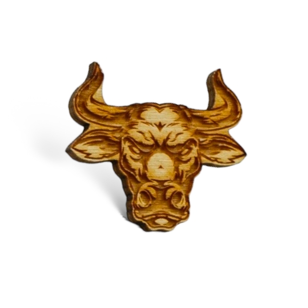 Pin ''Stierkopf'' natur