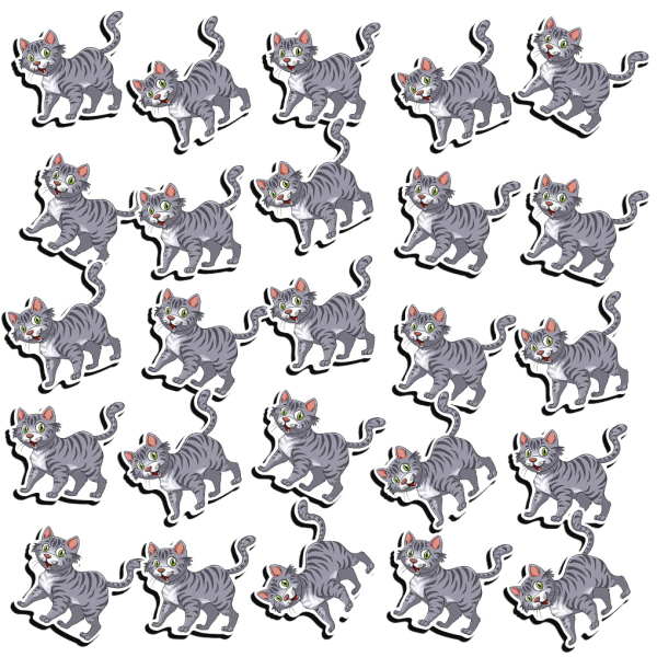 Preview: Streudeko Katze grau für Dekoration