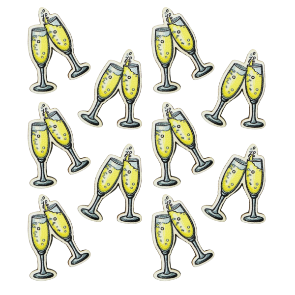 "Bayerische Streuteile Prosecco für Tischdekoration und DIY-Projekte"