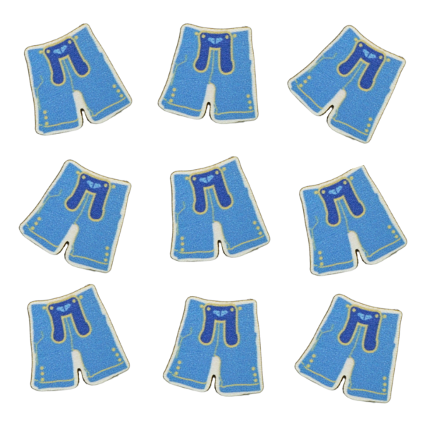 Blaue Lederhosen Streudeko – Ideal für Oktoberfest und Hochzeiten
