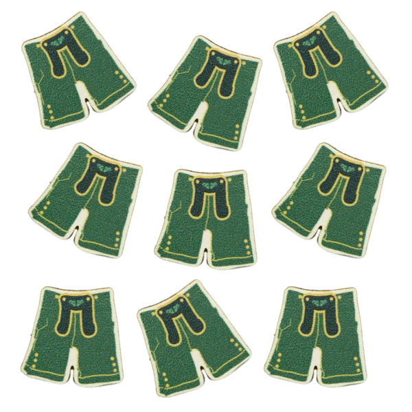 Grüne Lederhose Streuteil – Perfekte Deko für Hochzeiten und Feste