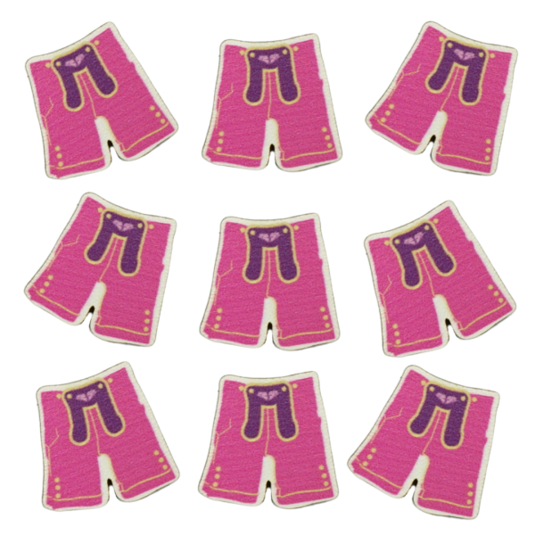 treudeko pinke Lederhose für Oktoberfest und Feiern